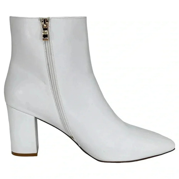 SMASH Shoes Chiku White Faux Leather Womens Ankle Boots Size 11M - Picture 5 of 13